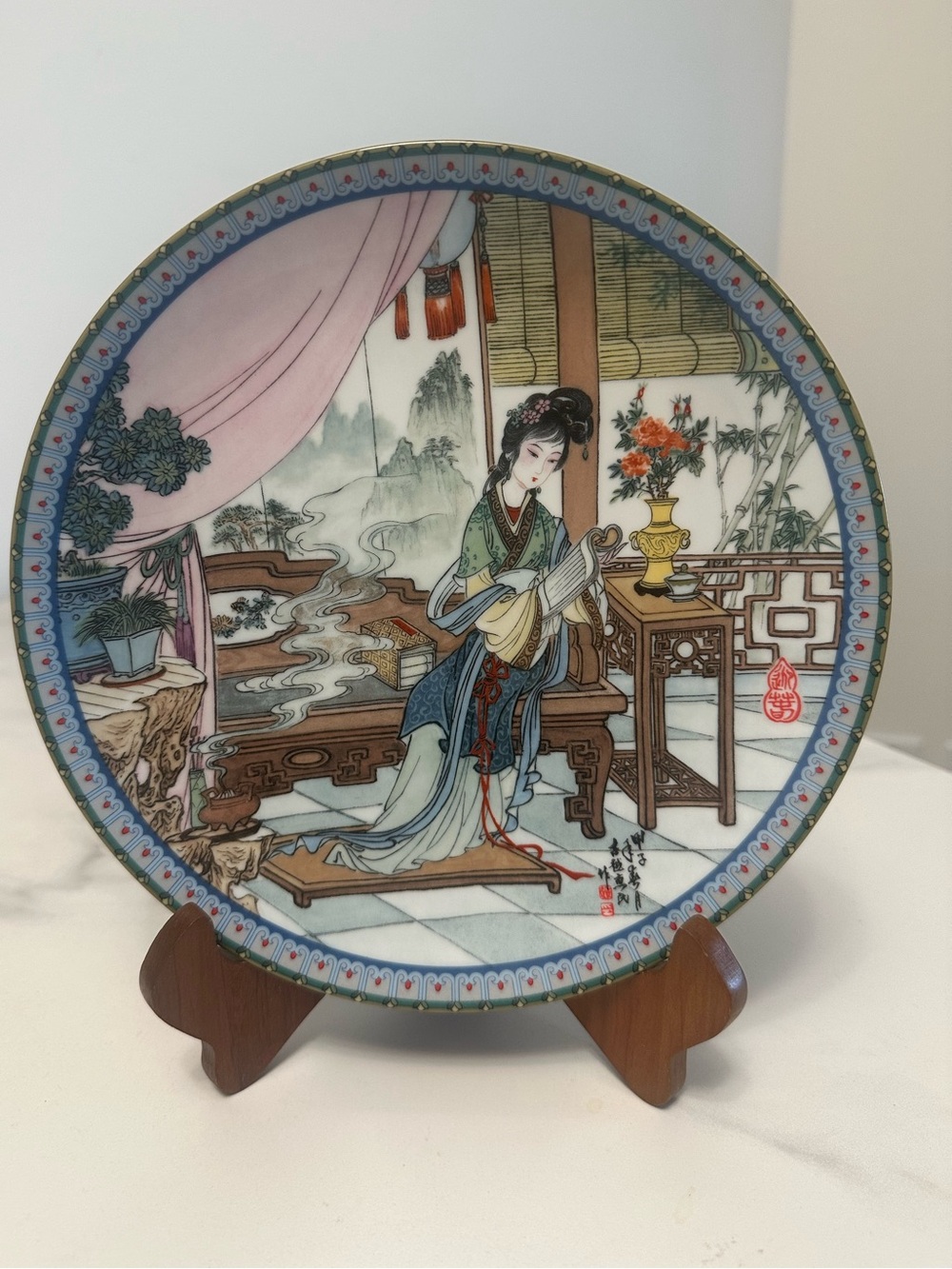 Imperial Jingdezhen Porcelain HandpaintedDecorative Porcelain Art Plate